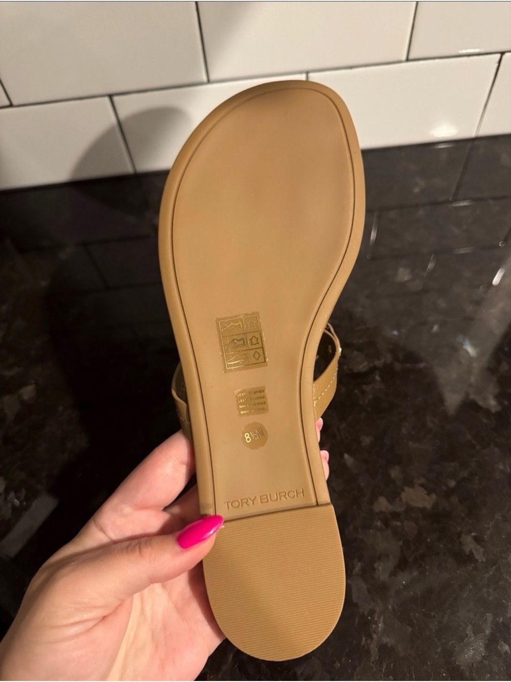 Tory Burch Women's Miller Sandals Almond Flour (color) - Picture 8 of 8